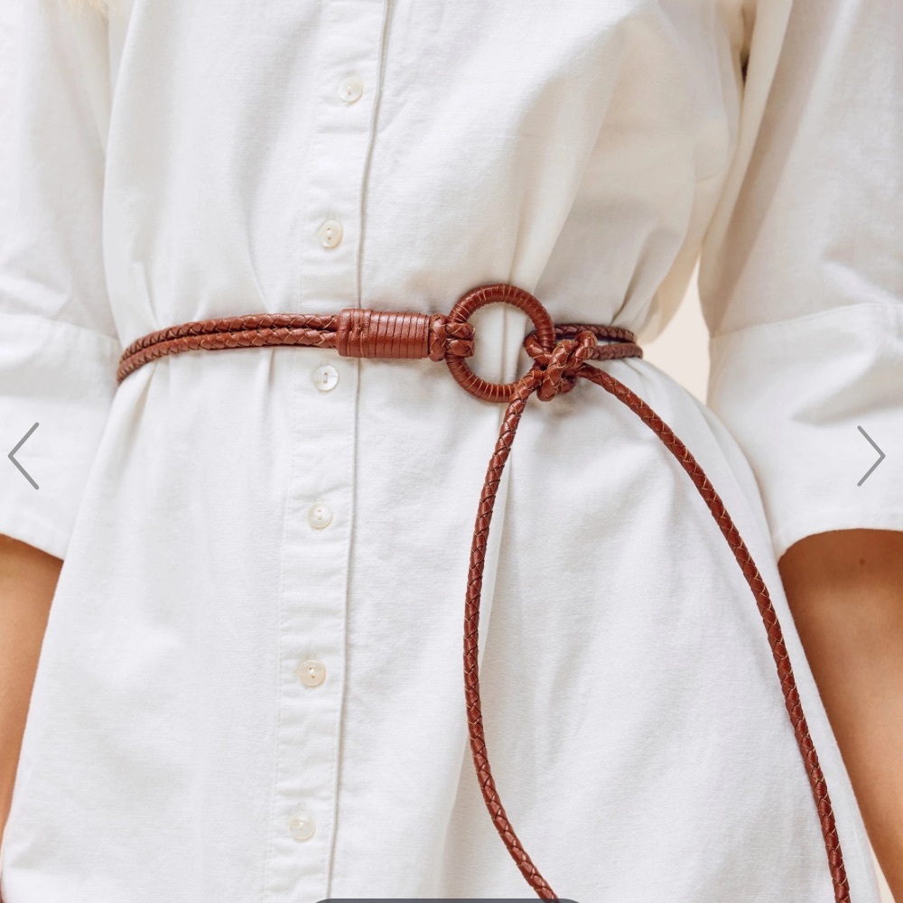CLEOBELLO LOOP BELT | COGNAC, SIZE M/L, NWOT